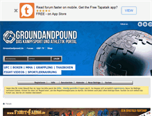 Tablet Screenshot of forum.groundandpound.de